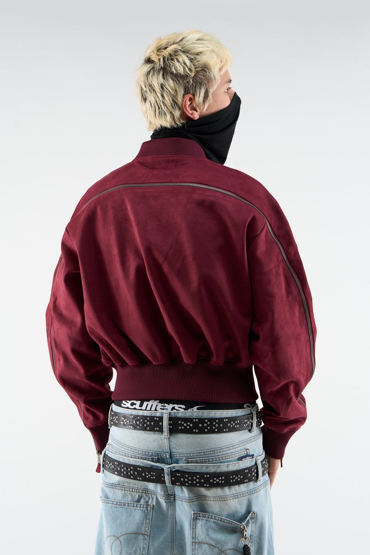 Lisbon Burgundy Bomber Jacket