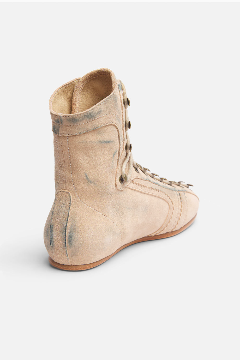 Iconic Ecru Suede Boots